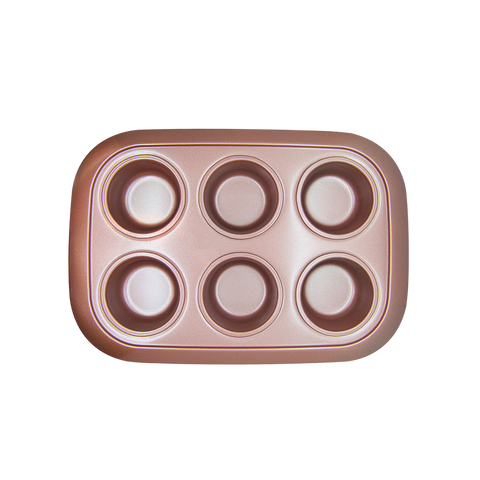 Molde para Muffins x6 Rose Gold Magnifique