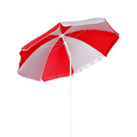 Parasol Reclinable Rojo / Blanco