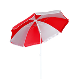 Parasol Reclinable Rojo / Blanco